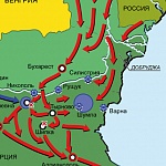 Русско-турецкая война 1877–1878 гг. Карта кампании 1877–1878 гг. на Балканах